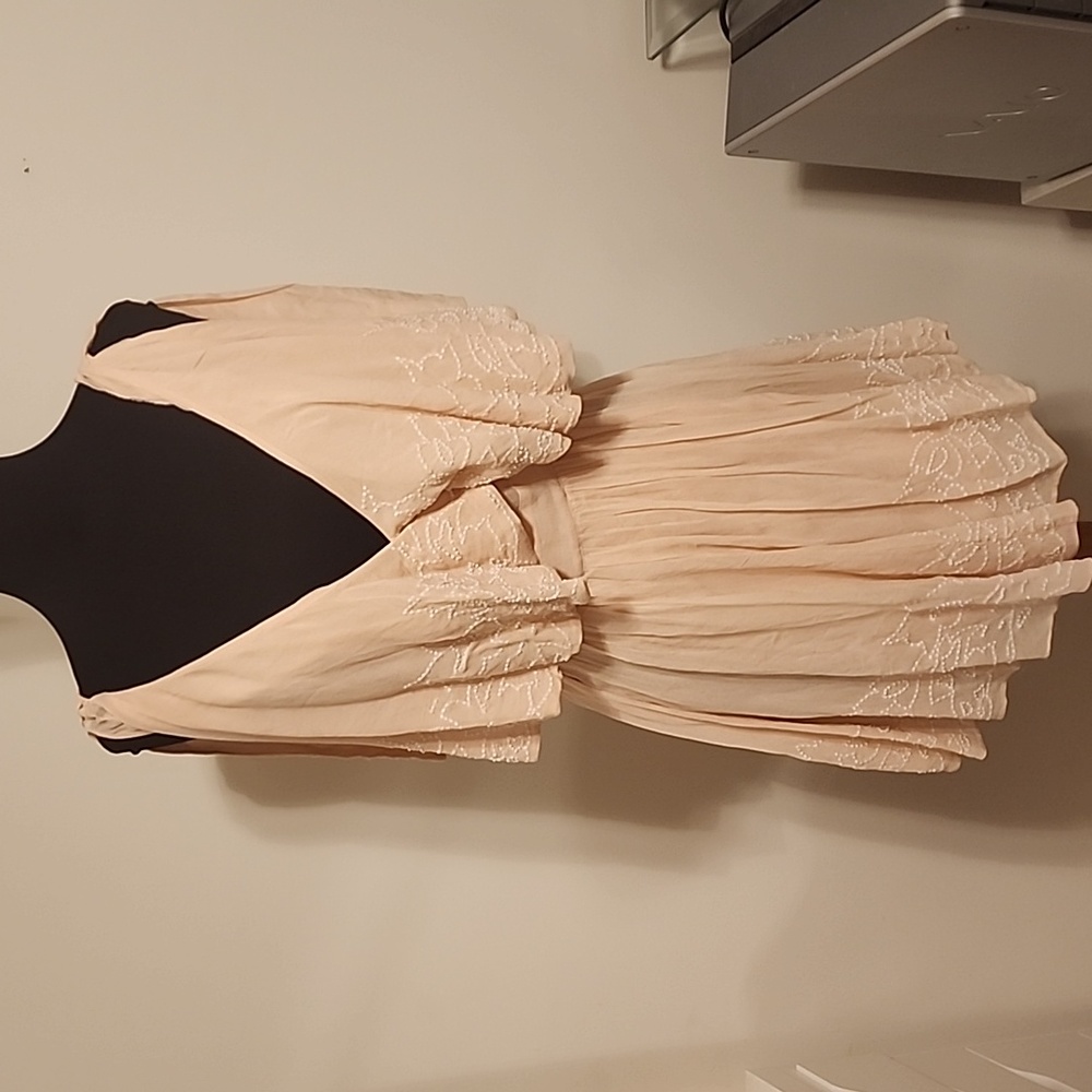 Free People Beaded Wrap Dress